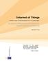 Internet of Things EUROPEAN RESEARCH CLUSTER ON THE INTERNET OF THINGS. January, 2015. Position Paper on Standardization for IoT technologies