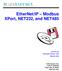 EtherNet/IP Modbus XPort, NET232, and NET485