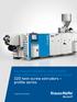 Increased flexibility and greater cost-efficiency in profile extrusion 32D twin-screw extruders profile series. Engineering Value