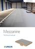 Mezzanine. Technical manual