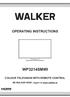 OPERATING INSTRUCTIONS WP3214SMWI COLOUR TELEVISION WITH REMOTE CONTROL BE WALKER