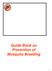 Guide Book on Prevention of Mosquito Breeding