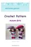 Crochet Pattern Autumn Girls Design by K. Godinez