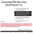 Exporting PDF files from QuarkXpress 9.x