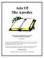 Acts Of The Apostles
