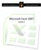 Microsoft Excel 2007 Level 2