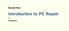 Introduction to PC Repair By