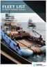 FLEET LIST OFFSHORE SUPPORT VESSELS