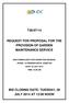 T36/07/14 REQUEST FOR PROPOSAL FOR THE PROVISION OF GARDEN MAINTENANCE SERVICE