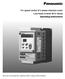 For speed control of 3-phase induction motor Low-Noise Inverter M1S Series Operating Instructions