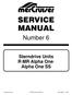Number 6. Sterndrive Units R MR Alpha One Alpha One SS. Printed in U.S.A. 1997, Mercury Marine