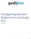 Configuring Internet Explorer for CareLogic Use