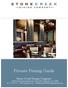 Private Dining Guide