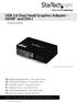 USB 3.0 Dual Head Graphics Adapter - HDMI and DVI-I
