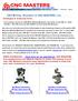 CNC Milling: Welcome to CNC MASTERS, Inc.