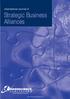 Strategic Business Alliances