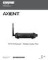 2011 Shure Incorporated 27A15021 (Rev. 2) *27A15021* Printed in China