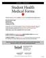 Student Health Medical Forms