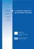 Cost-Benefit Analysis for Juvenile Justice Programs