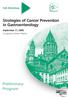 Strategies of Cancer Prevention in Gastroenterology