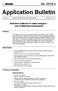 Application Bulletin
