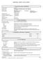 MATERIAL SAFETY DATA SHEET