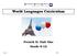 World Languages Curriculum French II: Unit One Grade 6-12