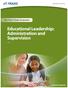 Educational Leadership: Administration and Supervision