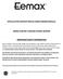 INSTALLATION INSTRUCTIONS & HOME OWNERS MANUAL EEMAX ELECTRIC TANKLESS WATER HEATERS IMPORTANT SAFETY INFORMATION