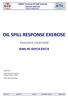 OIL SPILL RESPONSE EXERCISE