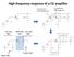 High-frequency response of a CG amplifier