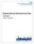 Organisational Development Plan