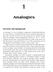 Analogies Overview and Background