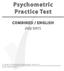 Psychometric Practice Test