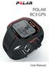 POLAR RC3 GPS. User Manual