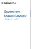 Government Shared Services: A Strategic Vision - July 2011