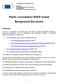 Public consultation ESFS review Background Document