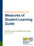 Middle School (Grades 6-8) Measures of Student Learning Guide
