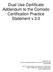 Dual Use Certificate Addendum to the Comodo Certification Practice Statement v.3.0