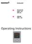 Operating Instructions