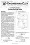 ENGINEERING DATA. Fan Performance Troubleshooting Guide