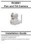 RC8061 Pan and Tilt Camera Installation Guide