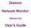Distinct. Network Monitor. User s Guide