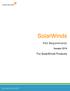 SolarWinds. Port Requirements. For SolarWinds Products. Version 2016