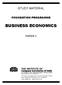BUSINESS ECONOMICS STUDY MATERIAL FOUNDATION PROGRAMME PAPER 3