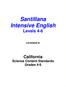 Santillana Intensive English Levels 4-6