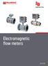 Badger Meter Europa. Electromagnetic flow meters