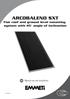 ARCOBALENO SXT Flat roof and ground level mounting system with 45 angle of inclination