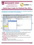 Quick Start Guide for Outlook Mac 2011