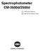 Spectrophotometer CM-2600d/2500d